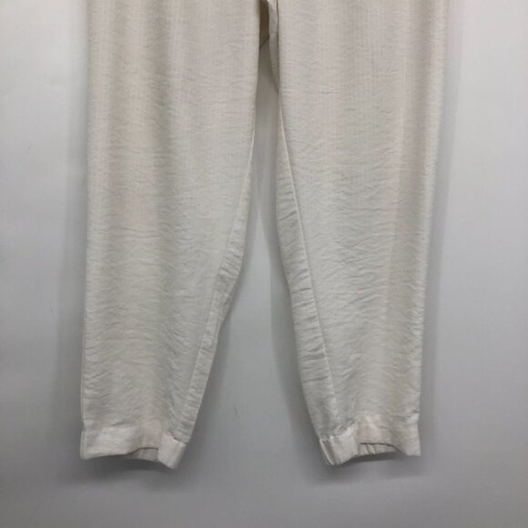 Monk & Lou White loungewear joggers Sweatpants Pockets  size LG - Picture 5 of 16